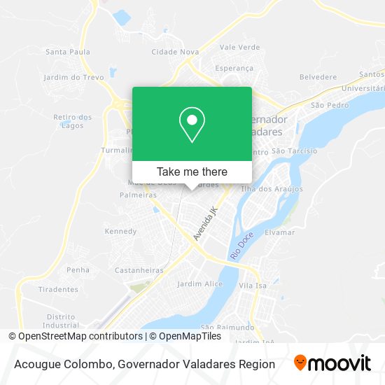 Mapa Acougue Colombo
