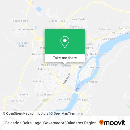 Calcados Beira Lago map