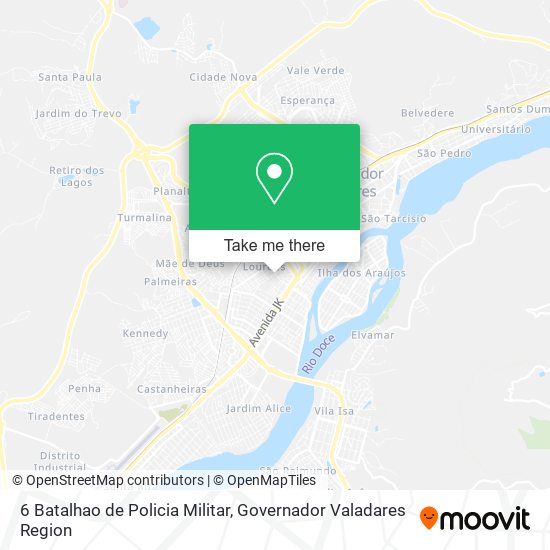 Mapa 6 Batalhao de Policia Militar