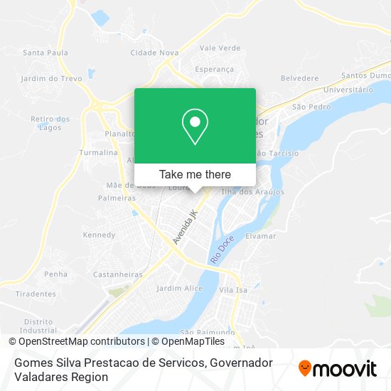 Mapa Gomes Silva Prestacao de Servicos