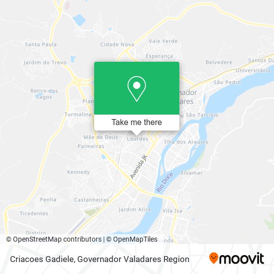 Criacoes Gadiele map