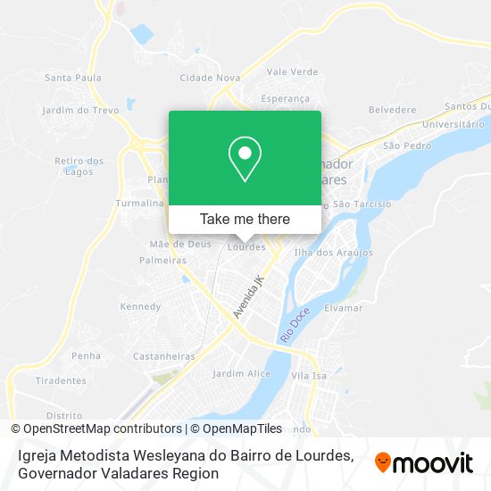 Igreja Metodista Wesleyana do Bairro de Lourdes map