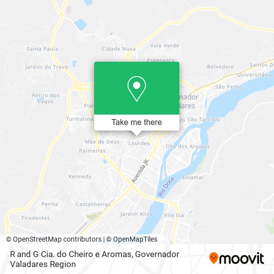 R and G Cia. do Cheiro e Aromas map
