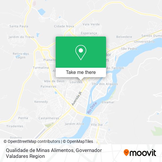 Qualidade de Minas Alimentos map