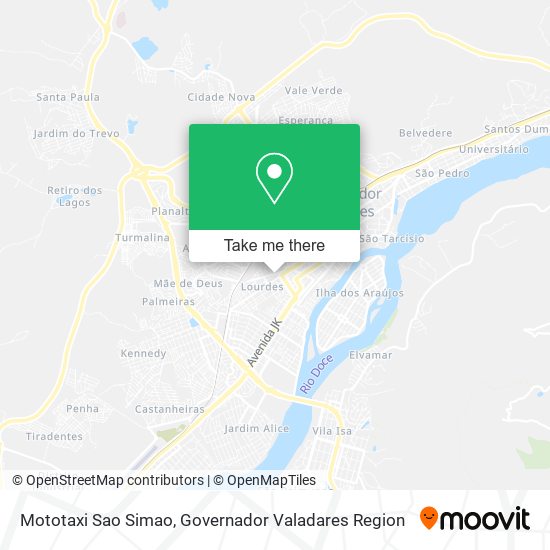 Mototaxi Sao Simao map