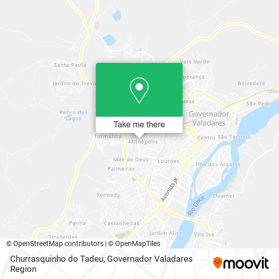 Mapa Churrasquinho do Tadeu