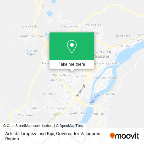 Arte da Limpeza and Biju map