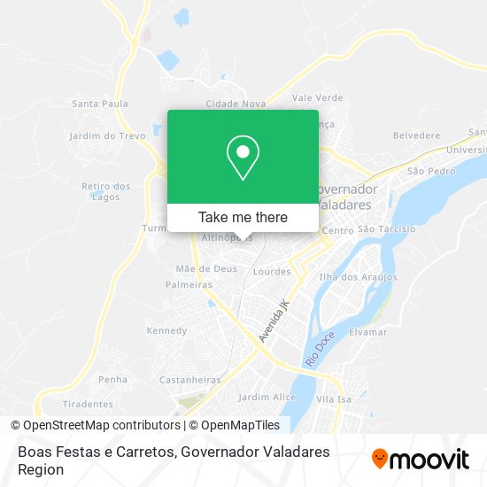 Boas Festas e Carretos map