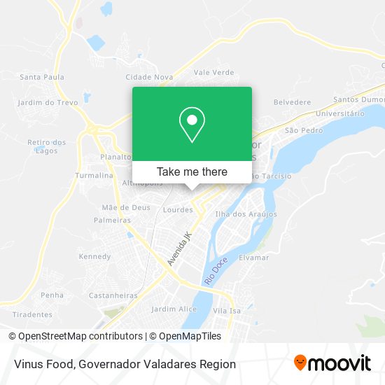 Vinus Food map