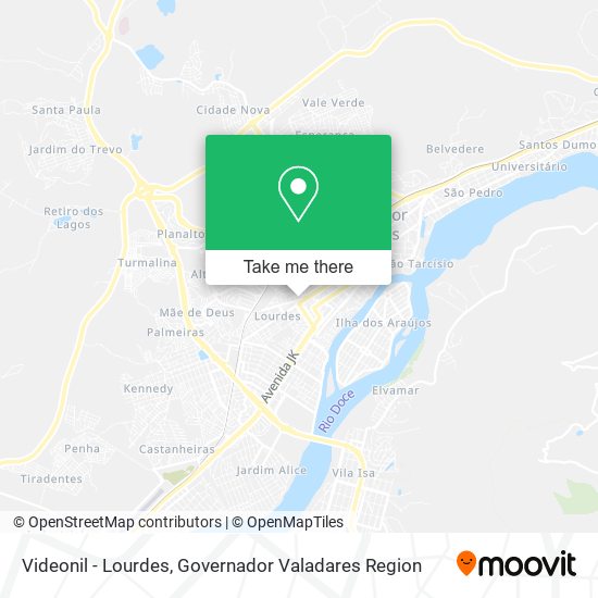 Videonil - Lourdes map