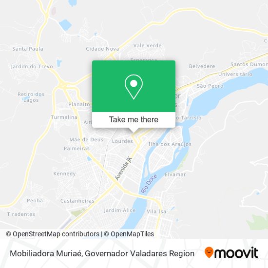 Mobiliadora Muriaé map