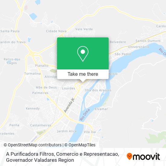 A Purificadora Filtros, Comercio e Representacao map