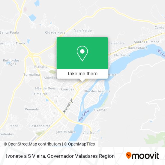 Ivonete a S Vieira map