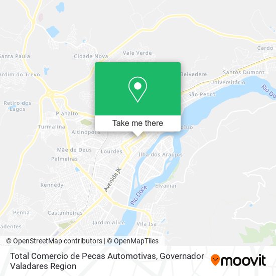 Total Comercio de Pecas Automotivas map