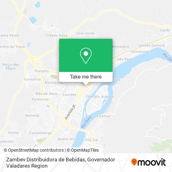 Zambev Distribuidora de Bebidas map