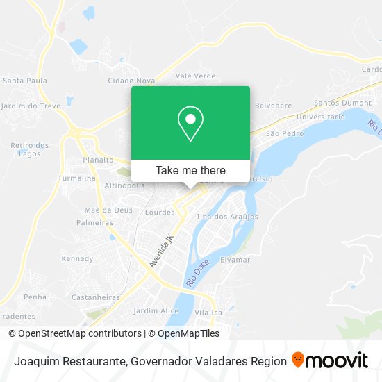Mapa Joaquim Restaurante
