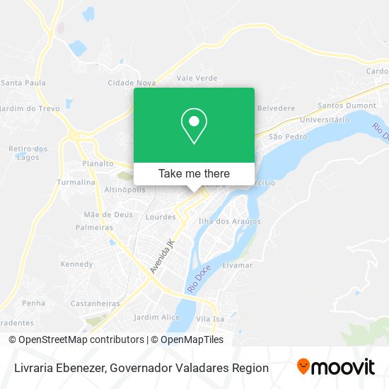 Mapa Livraria Ebenezer