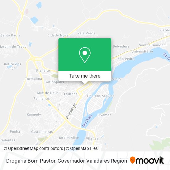 Mapa Drogaria Bom Pastor