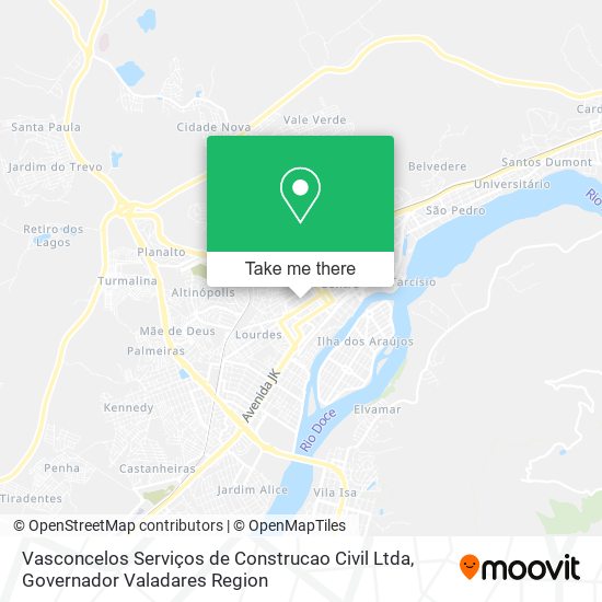 Mapa Vasconcelos Serviços de Construcao Civil Ltda