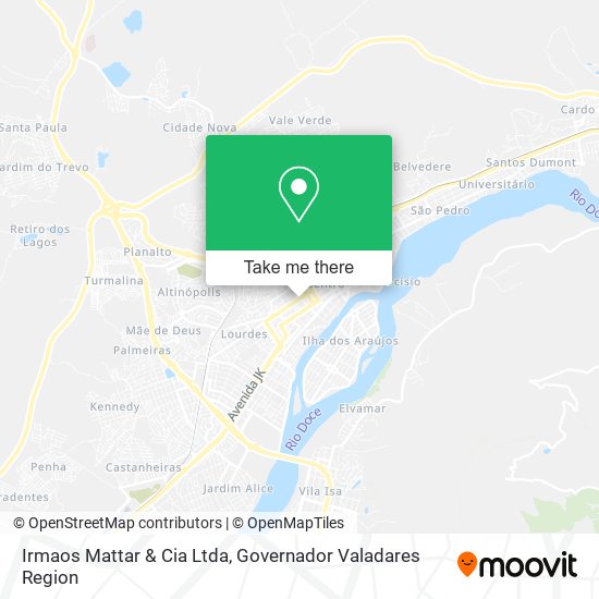 Mapa Irmaos Mattar & Cia Ltda