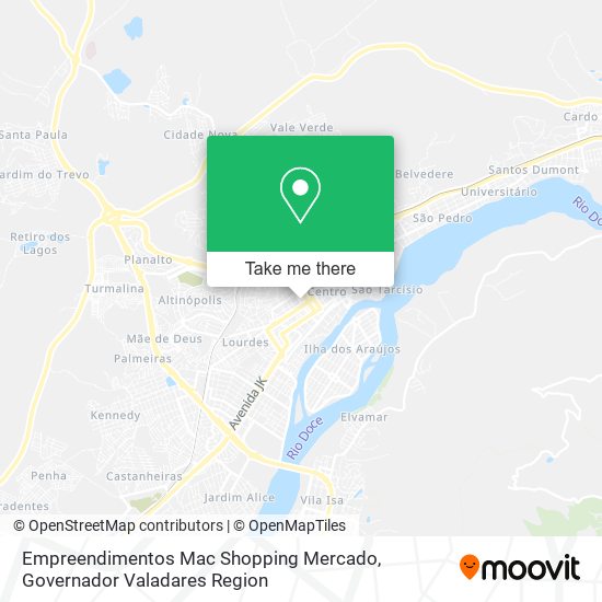 Empreendimentos Mac Shopping Mercado map