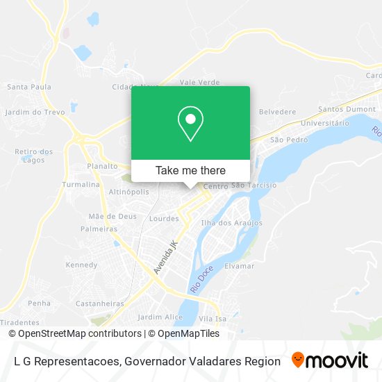 L G Representacoes map