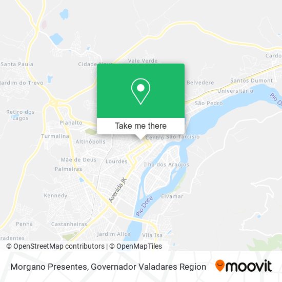 Morgano Presentes map