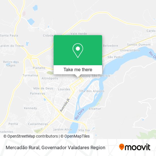Mercadão Rural map