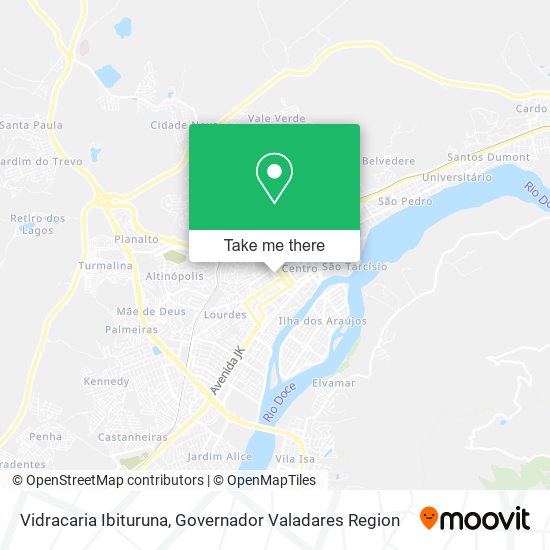 Vidracaria Ibituruna map