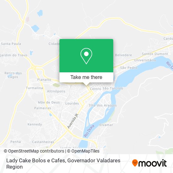 Mapa Lady Cake Bolos e Cafes