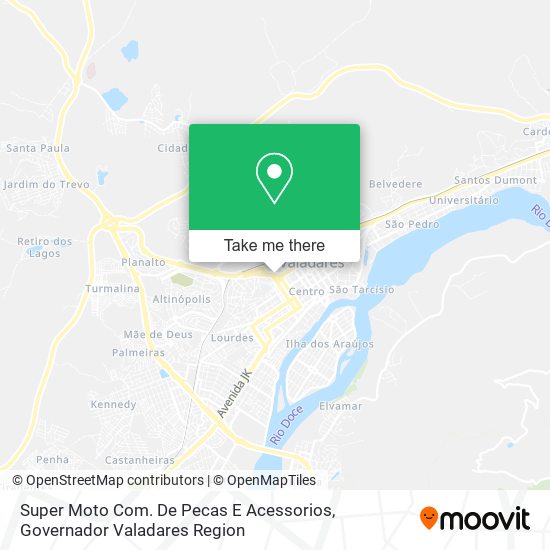 Super Moto Com. De Pecas E Acessorios map