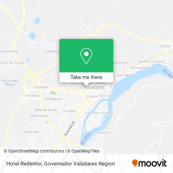 Hotel Redentor map