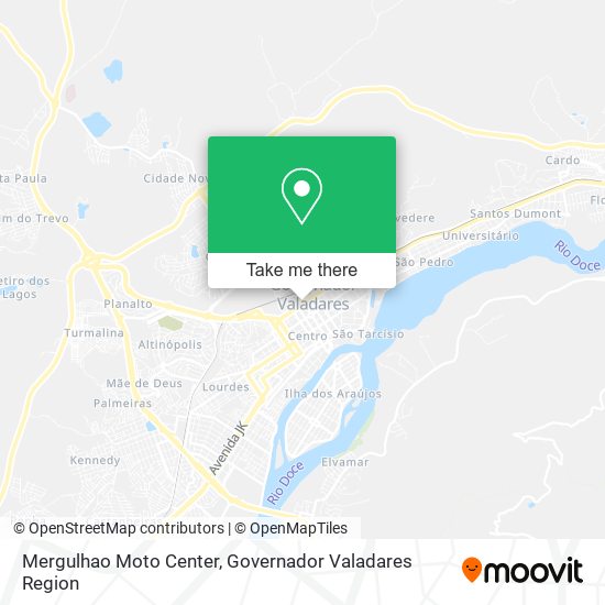 Mapa Mergulhao Moto Center