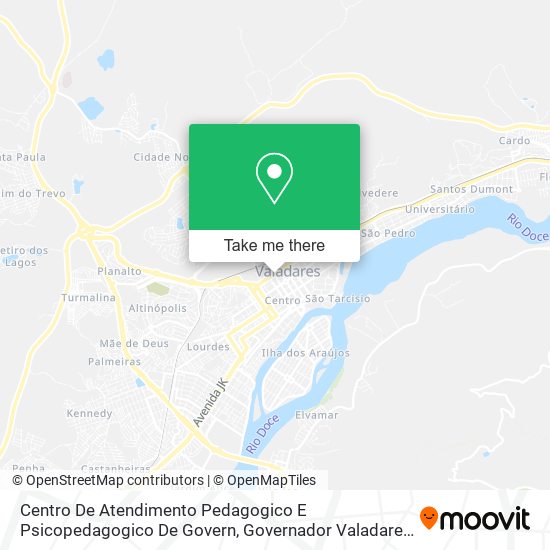 Mapa Centro De Atendimento Pedagogico E Psicopedagogico De Govern