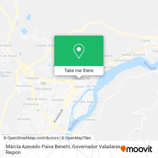 Márcia Azevedo Paiva Benetti map