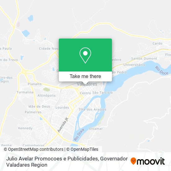 Mapa Julio Avelar Promocoes e Publicidades