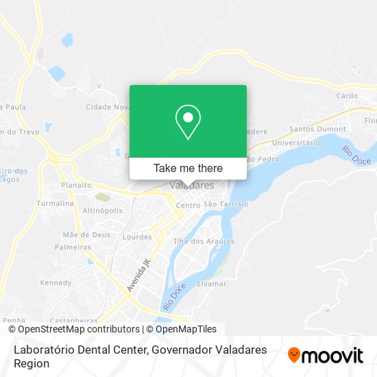 Mapa Laboratório Dental Center