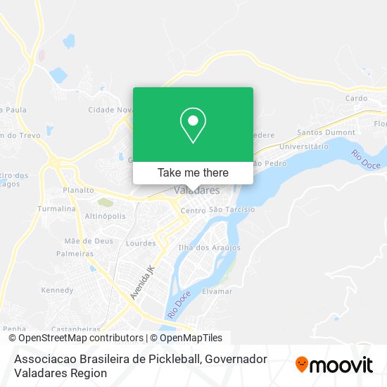 Mapa Associacao Brasileira de Pickleball