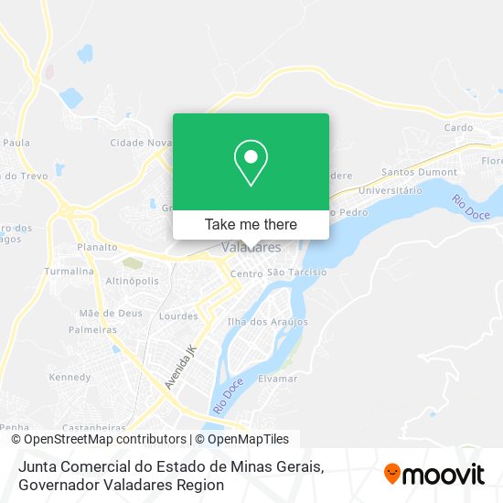 Junta Comercial do Estado de Minas Gerais map