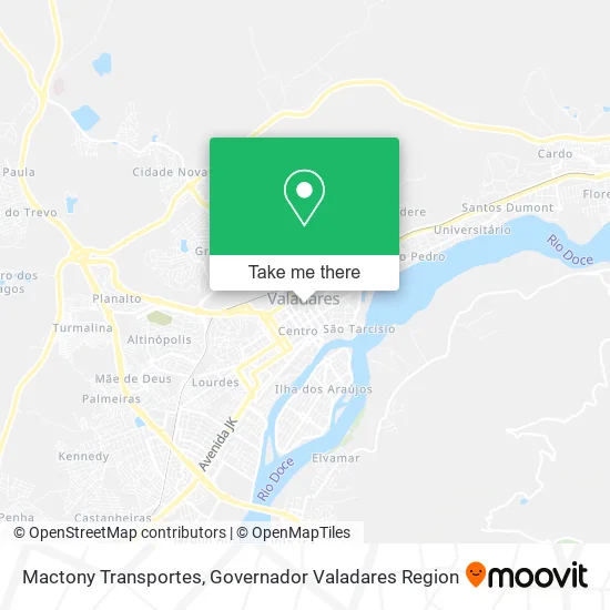 Mactony Transportes map