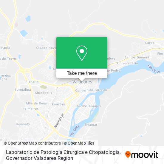 Mapa Laboratorio de Patologia Cirurgica e Citopatologia