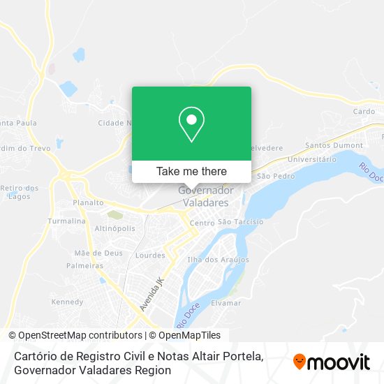 Mapa Cartório de Registro Civil e Notas Altair Portela