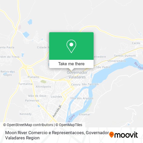 Mapa Moon River Comercio e Representacoes
