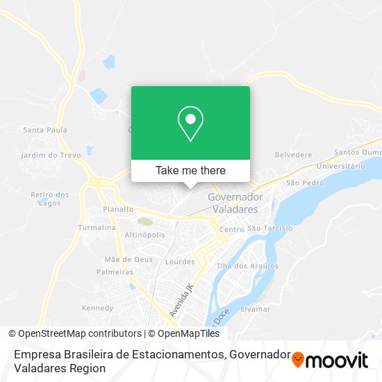 Mapa Empresa Brasileira de Estacionamentos