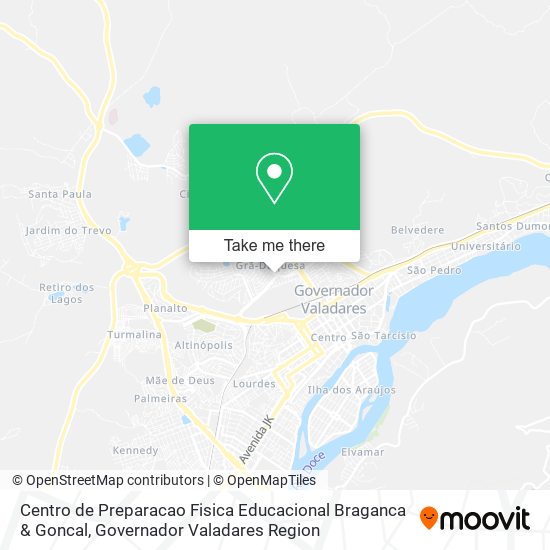 Mapa Centro de Preparacao Fisica Educacional Braganca & Goncal