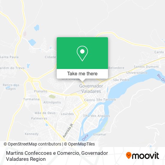 Mapa Martins Confeccoes e Comercio