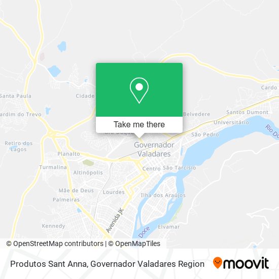 Produtos Sant Anna map