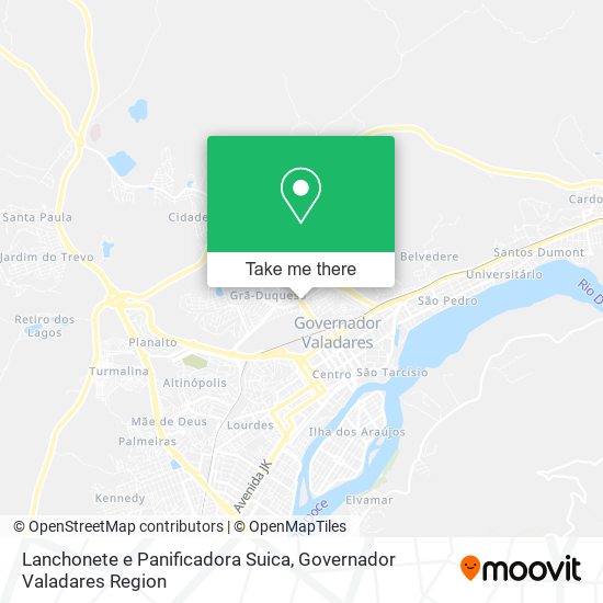 Lanchonete e Panificadora Suica map