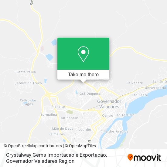 Mapa Crystalway Gems Importacao e Exportacao
