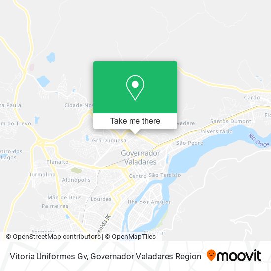 Vitoria Uniformes Gv map